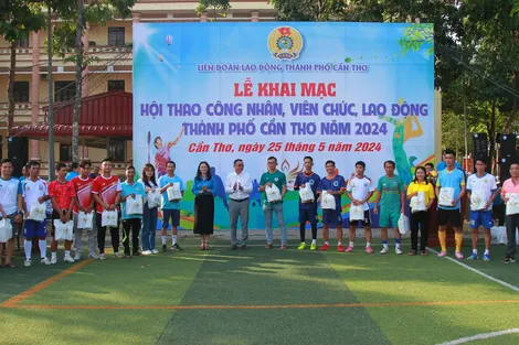 Khai mạc Hội thao công nhân viên chức lao động TP Cần Thơ năm 2024