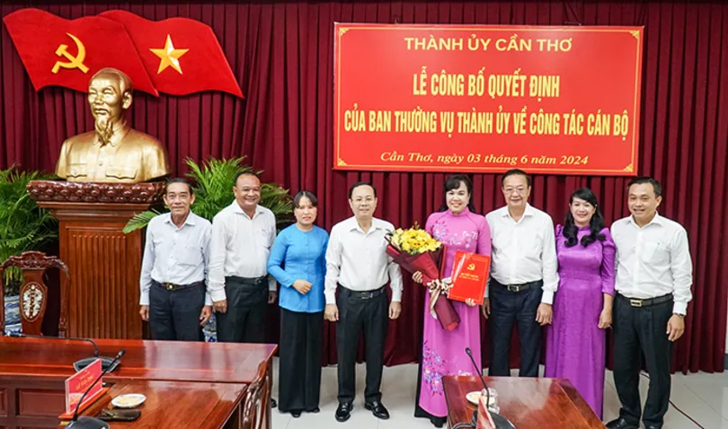 Đồng chí Võ Kim Thoa giữ chức Trưởng Ban Dân vận Thành ủy Cần Thơ