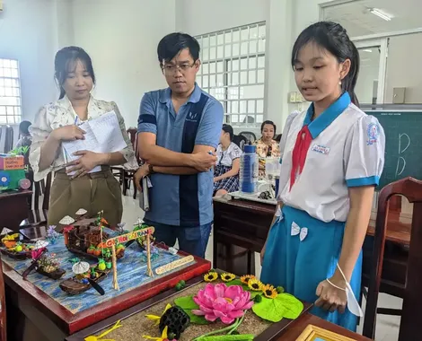 49 sản phẩm tham dự cuộc thi sáng tạo thanh thiếu niên, nhi đồng quận Bình Thủy