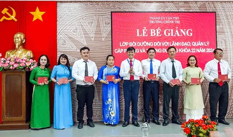 Bồi dưỡng công tác lãnh đạo, quản lý cấp phòng cho 52 cán bộ