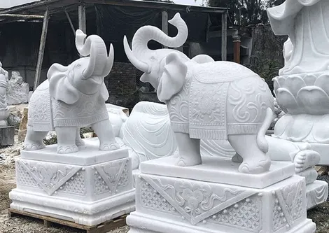 Địa chỉ mua tượng voi đá phong thủy đẹp - uy tín - chất lượng: Cơ sở Tượng đá Đức Toàn Đà Nẵng