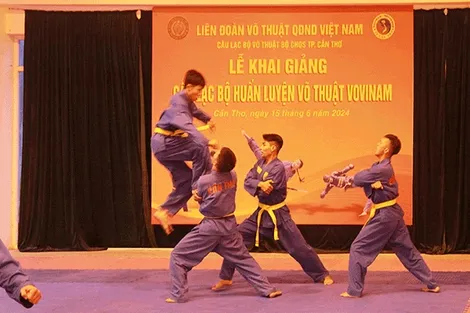 Khai giảng CLB võ thuật Bộ Chỉ huy Quân sự TP Cần Thơ năm 2024