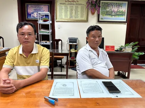 Khởi tố, tạm giam 2 đối tượng khai thác cát trái phép