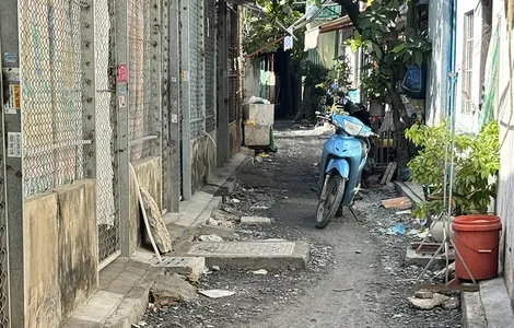 Hẻm 206/21, đường Lê Lợi: thiếu chi phí để hoàn thiện