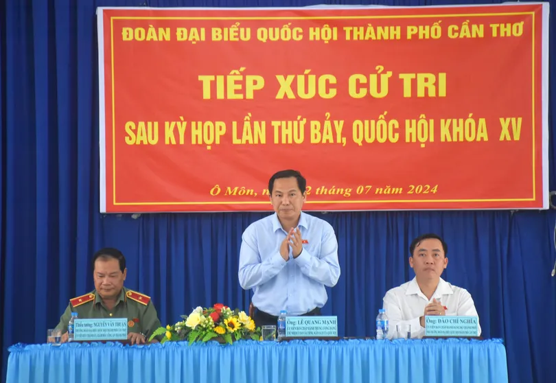 Đoàn đại biểu Quốc hội TP Cần Thơ tiếp xúc cử tri sau kỳ họp thứ bảy, Quốc hội khóa XV