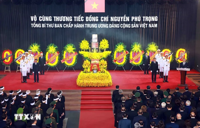 Tổ chức trọng thể Lễ truy điệu Tổng Bí thư Nguyễn Phú Trọng