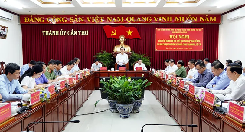 Kiểm tra việc lãnh đạo, chỉ đạo, thực hiện cơ chế phối hợp phát hiện, xử lý tham nhũng, tiêu cực tại TP Cần Thơ
