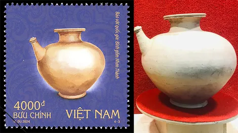 Bảo vật quốc gia ở TP Cần Thơ lên tem bưu chính