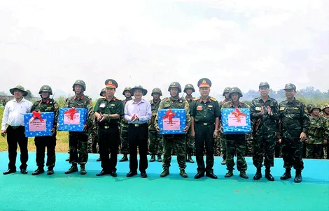 Diễn tập khu vực phòng thủ huyện năm 2024 đúng ý định tác chiến, đảm bảo an toàn