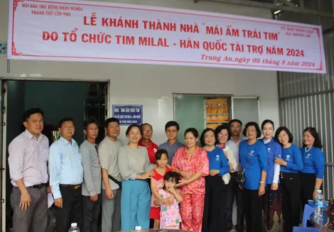 Khánh thành nhà “Mái ấm trái tim” cho các gia đình nghèo sau mổ tim