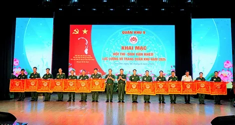 Khai mạc Hội thi Dân vận khéo lực lượng vũ trang Quân khu 9