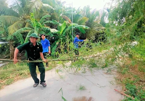 Cựu chiến binh tham gia đảm bảo an toàn giao thông