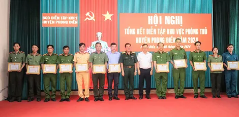 Huyện Phong Điền tổng kết diễn tập khu vực phòng thủ năm 2024