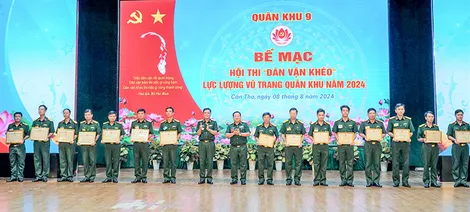 Bế mạc Hội thi Dân vận khéo lực lượng vũ trang Quân khu 9
