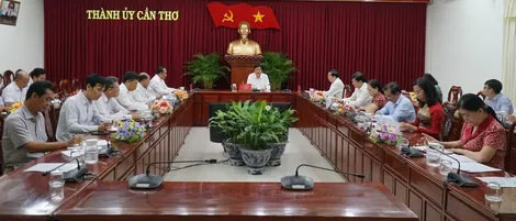 Họp Ban tổ chức Giải báo chí về xây dựng Đảng
(Giải Búa liềm vàng) TP Cần Thơ lần thứ III - năm 2024