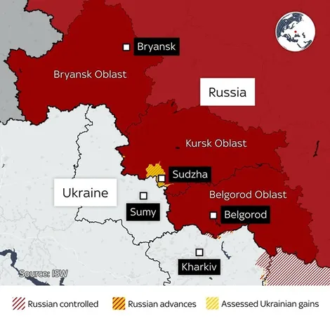Ukraine mở rộng kiểm soát lãnh thổ của Nga