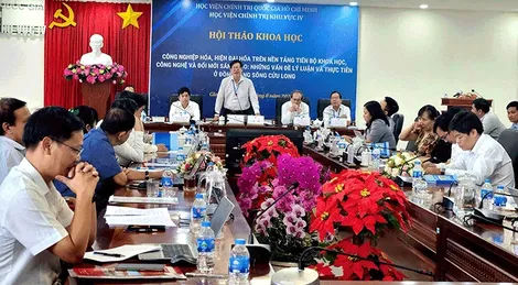 Ðẩy mạnh tiến trình CNH, HÐH dựa trên nền tảng khoa học, công nghệ và đổi mới sáng tạo