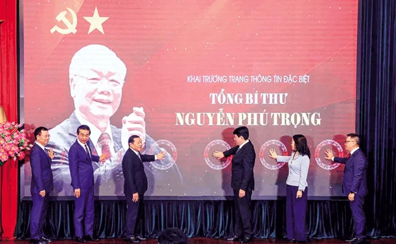 Khai trương Trang thông tin đặc biệt Tổng Bí thư Nguyễn Phú Trọng - Nhà lãnh đạo có tâm, có tầm của Ðảng