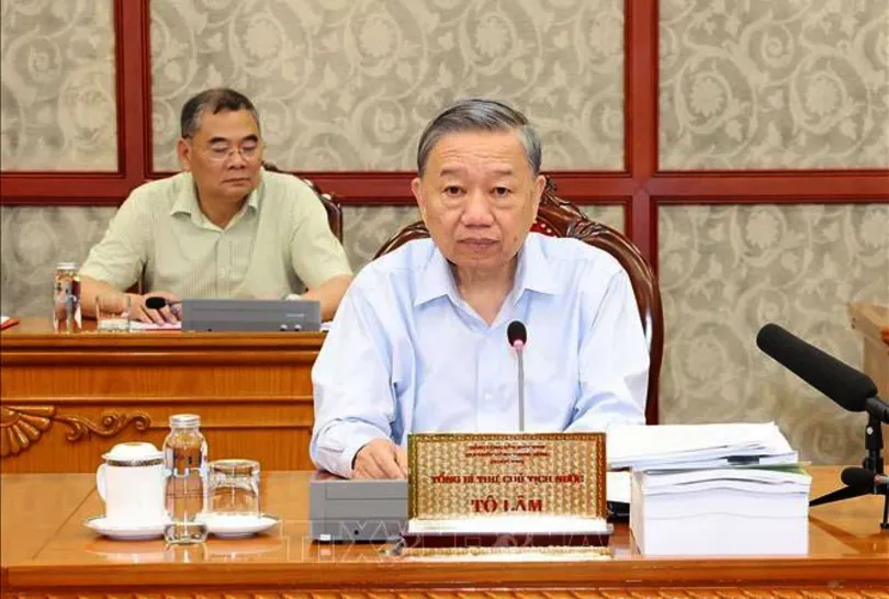 Tổng Bí thư, Chủ tịch nước Tô Lâm chủ trì họp Bộ Chính trị về Quy hoạch Thành phố Hồ Chí Minh thời kỳ 2021-2030, tầm nhìn đến năm 2050