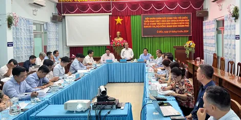 Ban Đô thị HĐND thành phố giám sát công tác triển khai thực hiện quy hoạch phân khu tỷ lệ 1/5000 tại quận Ninh Kiều