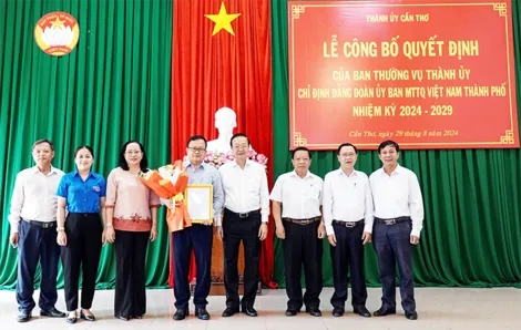 Đồng chí Nguyễn Trung Nhân giữ chức Bí thư Đảng đoàn Ủy ban MTTQVN thành phố nhiệm kỳ 2024-2029