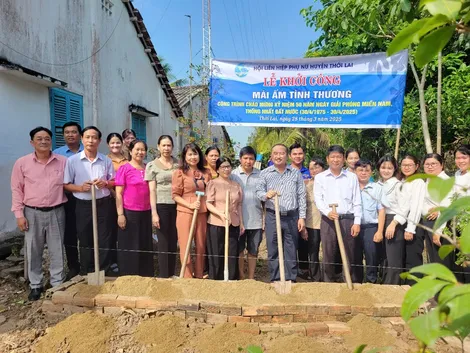 Xây dựng Mái ấm tình thương tặng hội viên phụ nữ hoàn cảnh khó khăn