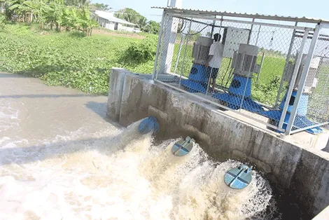 Xâm nhập mặn tăng cao trong đợt triều cường đầu tháng 3 âm lịch