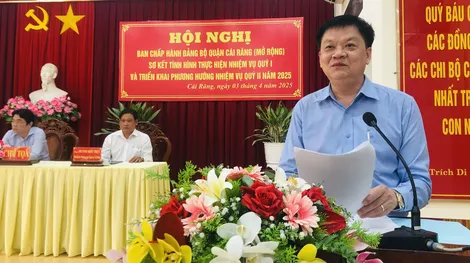 Quận ủy Cái Răng sơ kết công tác quý I