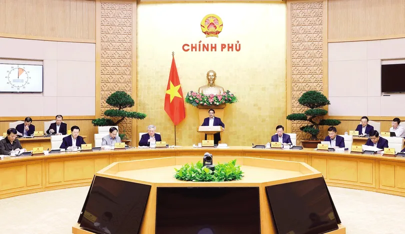Thủ tướng Phạm Minh Chính chủ trì Phiên họp Chính phủ chuyên đề xây dựng pháp luật tháng 4-2025