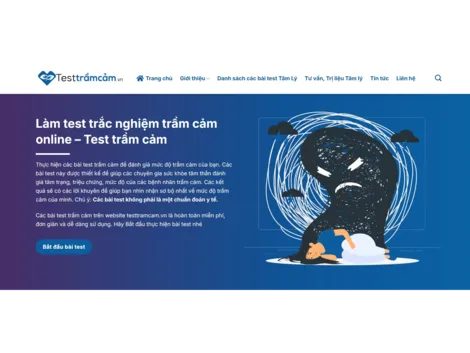 Làm bài test trắc nghiệm kiểm tra mức độ trầm cảm online miễn phí
