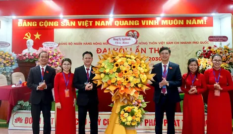 Agribank Chi nhánh Phú Quốc tổ chức thành công Đại hội Đảng bộ lần thứ I, nhiệm kỳ 2025-2030
