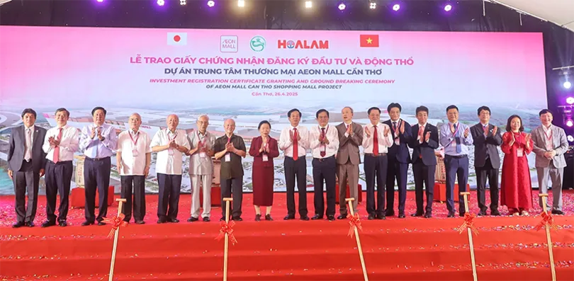 Khởi công xây dựng dự án Trung tâm Thương mại Aeon Mall Cần Thơ