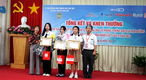 Trao giải cuộc thi sáng kiến bảo đảm trật tự trường học về phòng, chống bạo lực học đường và phòng ngừa lao động trẻ em trái pháp luật
