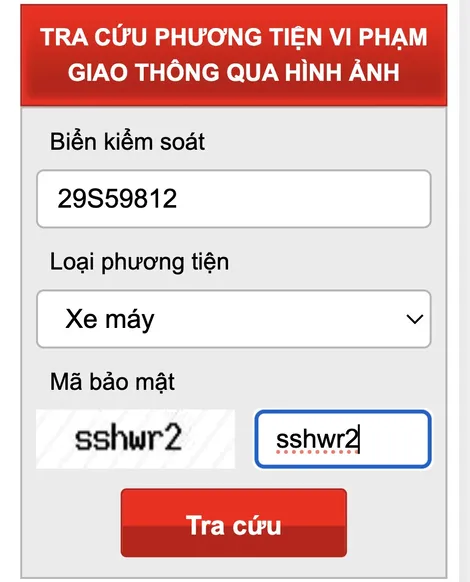 Hướng dẫn người dân Cần Thơ tra cứu phạt nguội xe máy trực tuyến 2025