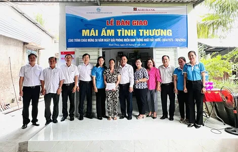 Agribank Chi nhánh TP Cần Thơ bàn giao Mái ấm tình thương tại quận Bình Thủy