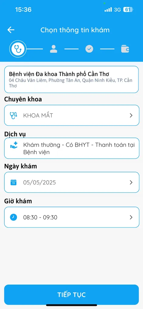 Chủ động đặt lịch khám bệnh tại Bệnh viện Đa khoa TP Cần Thơ
