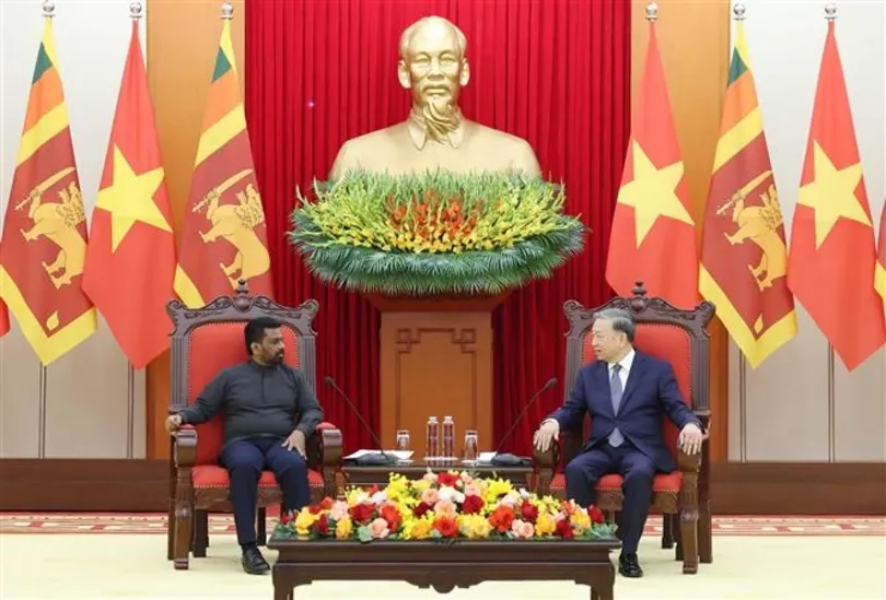 Tổng Bí thư Tô Lâm tiếp Tổng thống Sri Lanka