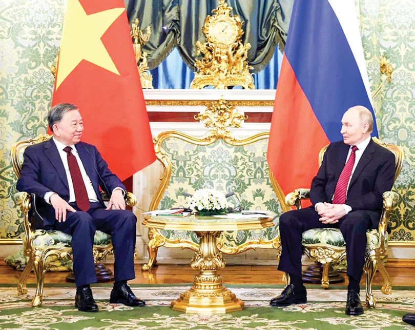 Tổng Bí thư Tô Lâm hội đàm với Tổng thống Nga Vladimir Putin