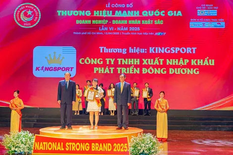 Kiên định với sứ mệnh cộng đồng, Kingsport khẳng định vị thế anh cả ngành hàng tại Top 10 Thương hiệu mạnh Quốc gia 2025