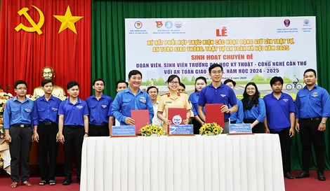 Ký kết “Phối hợp thực hiện một số hoạt động giữ gìn trật tự, an toàn giao thông và trật tự xã hội năm 2025”