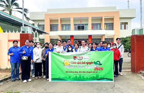 Thực hiện ít nhất 20 công trình, phần việc thanh niên chào mừng Ðại hội Ðảng các cấp