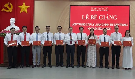 Bế giảng lớp Trung cấp lý luận chính trị tập trung khóa 36