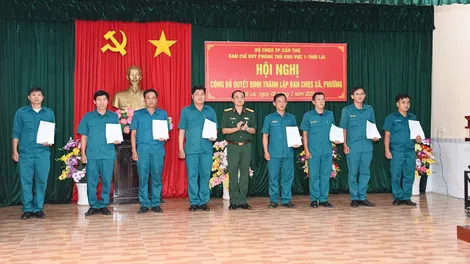 Công bố quyết định thành lập các Ban Chỉ huy Quân sự xã, phường
