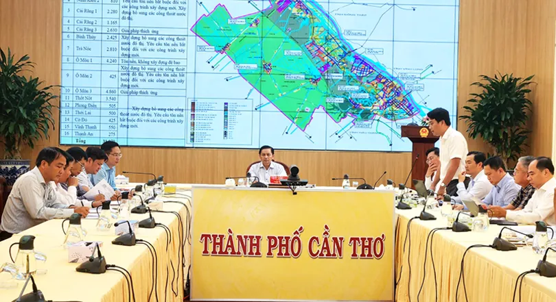 Cần Thơ bàn giải pháp giải quyết tình trạng ngập nước cục bộ một số tuyến đường trên địa bàn thành phố