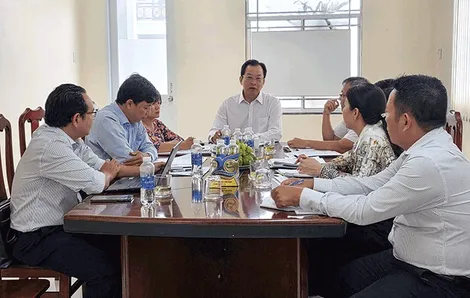 Phó Chủ tịch UBND thành phố Vương Quốc Nam làm việc với Sở Tài chính và Quỹ Bảo lãnh tín dụng cho doanh nghiệp nhỏ và vừa
