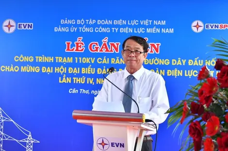 Gắn biển Công trình trạm biến áp 110kV Cái Răng và đường dây đấu nối