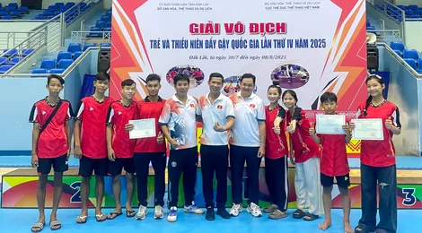 Cần Thơ giành 4 huy chương Giải vô địch trẻ và thiếu niên Đẩy gậy quốc gia 2025