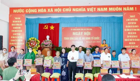 Tân Hòa thực hiện tốt phong trào toàn dân bảo vệ an ninh Tổ quốc
