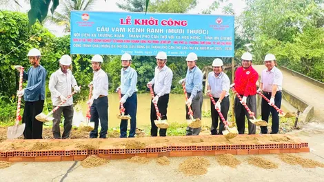 Khởi công xây dựng cầu Vàm Kênh Ranh