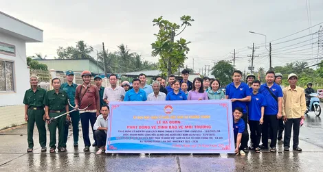 Trường Thành ra quân phát động vệ sinh bảo vệ môi trường